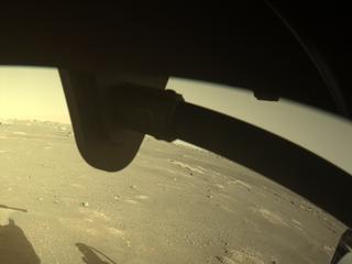 View image taken on Mars, Mars Perseverance Sol 15: Front Right Hazard Avoidance Camera (Hazcam)