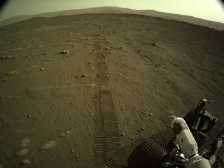 View image taken on Mars, Mars Perseverance Sol 15: Left Navigation Camera (Navcam)