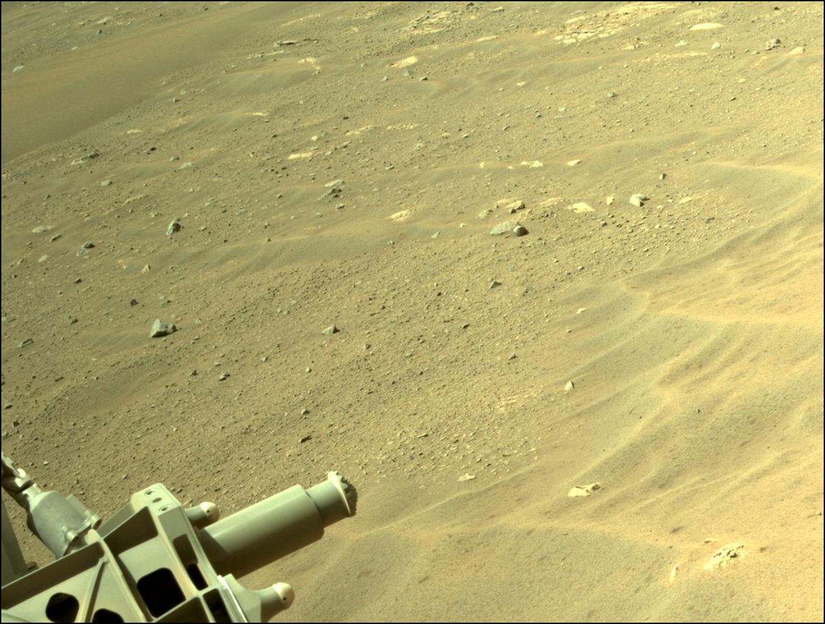 This image was taken by NAVCAM_RIGHT onboard NASA's Mars rover Perseverance on Sol 15