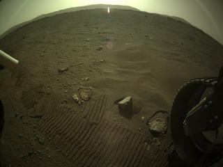 View image taken on Mars, Mars Perseverance Sol 15: Rear Right Hazard Avoidance Camera (Hazcam)