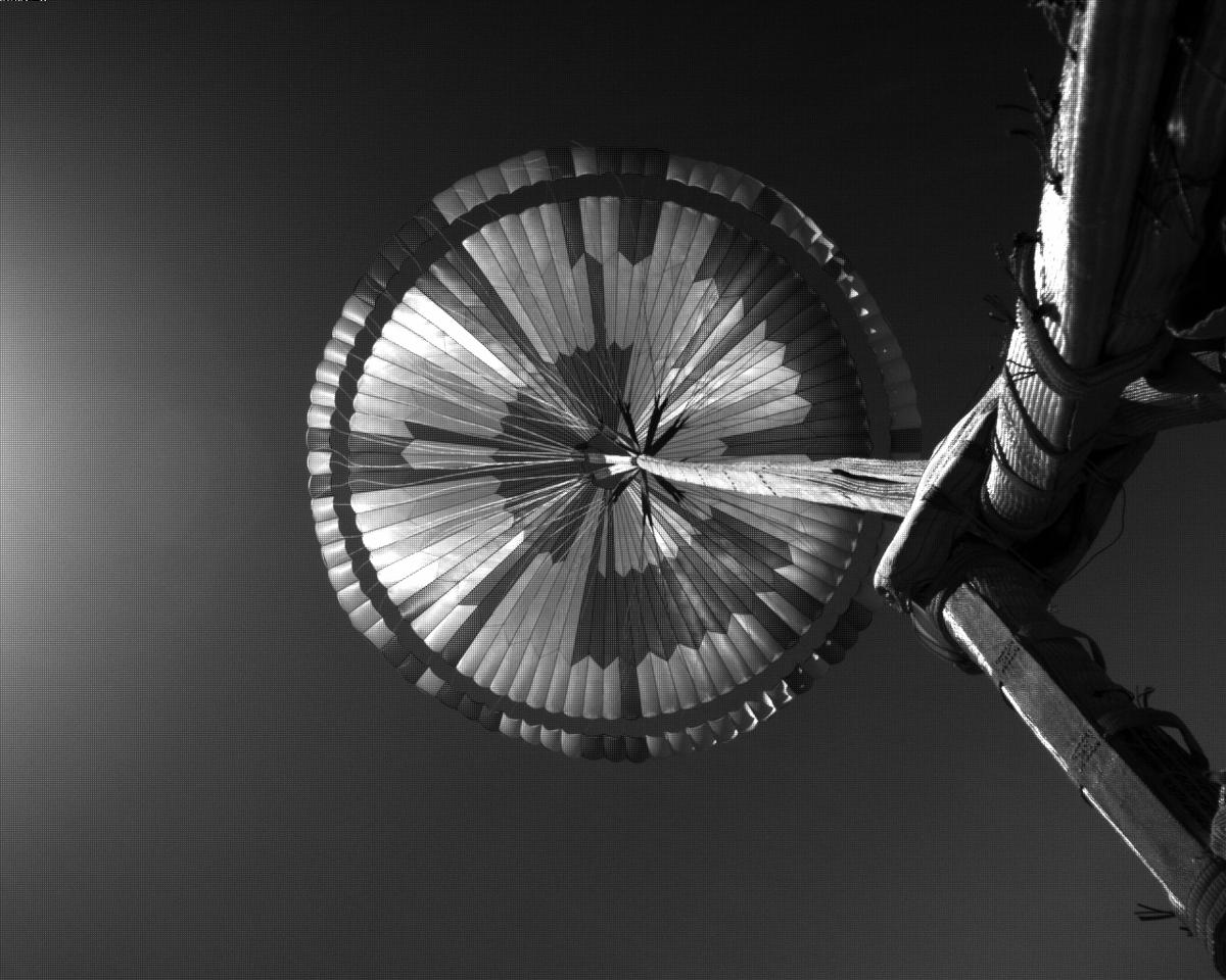 This image was taken by EDL_PUCAM2 onboard NASA's Mars rover Perseverance on Sol 16