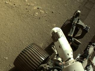 View image taken on Mars, Mars Perseverance Sol 16: Left Navigation Camera (Navcam)