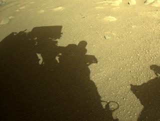 View image taken on Mars, Mars Perseverance Sol 20: Front Right Hazard Avoidance Camera (Hazcam)