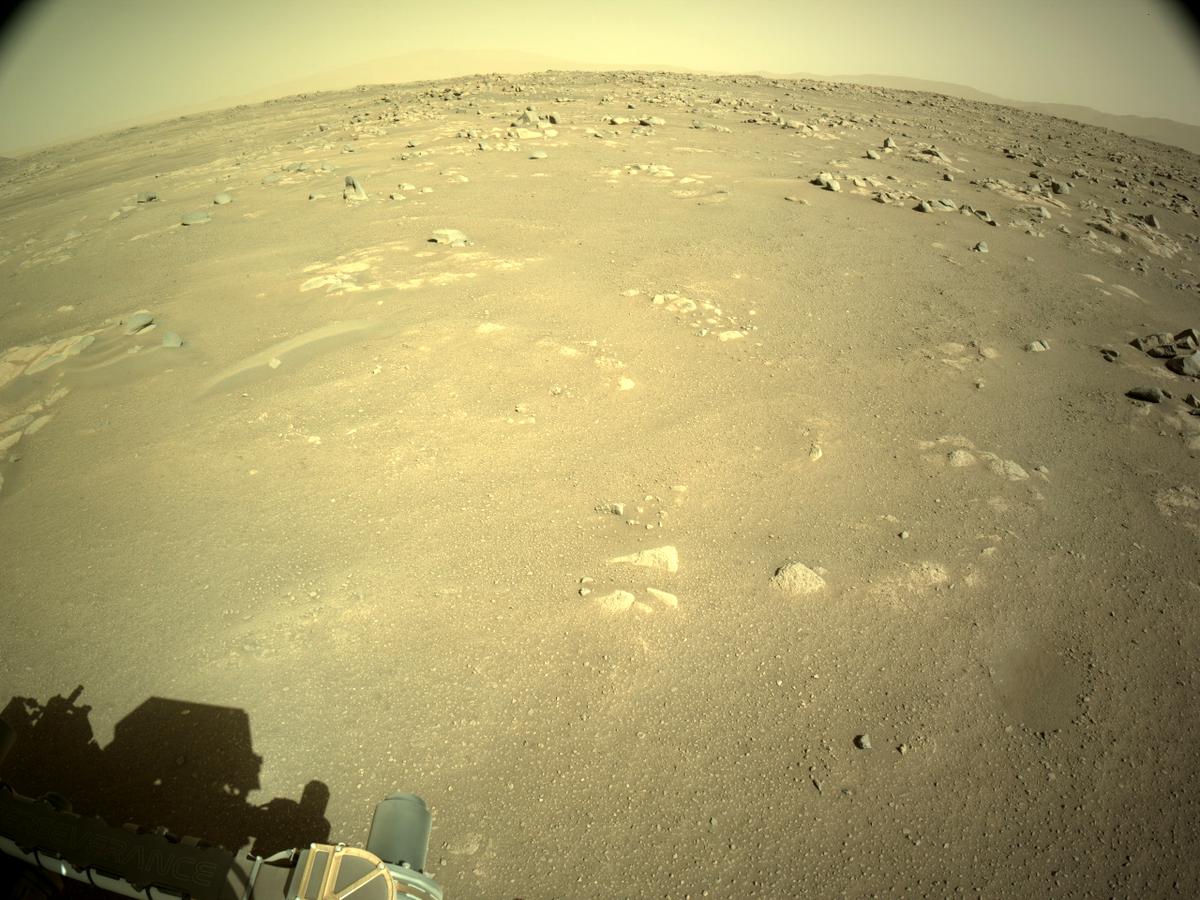 This image was taken by NAVCAM_RIGHT onboard NASA's Mars rover Perseverance on Sol 20