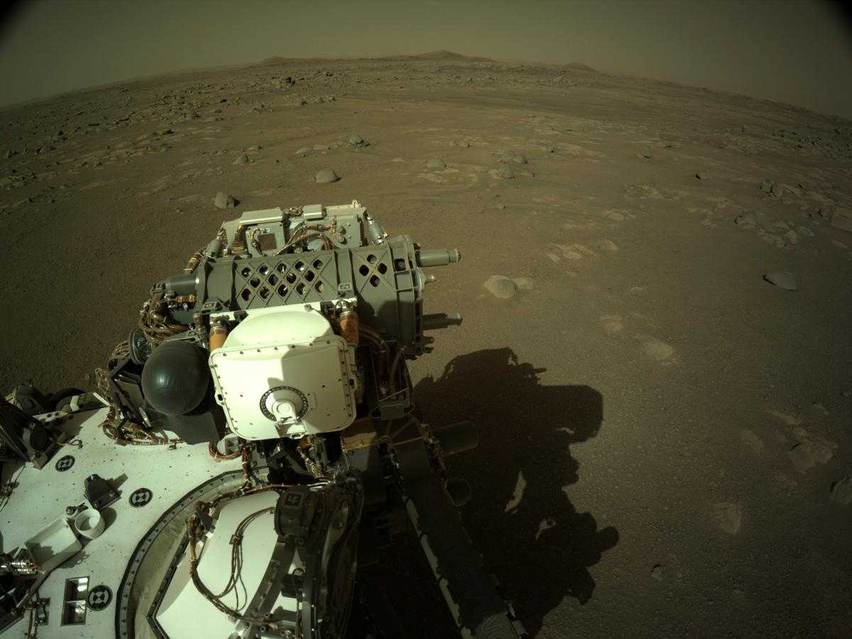 This image was taken by NAVCAM_RIGHT onboard NASA's Mars rover Perseverance on Sol 20