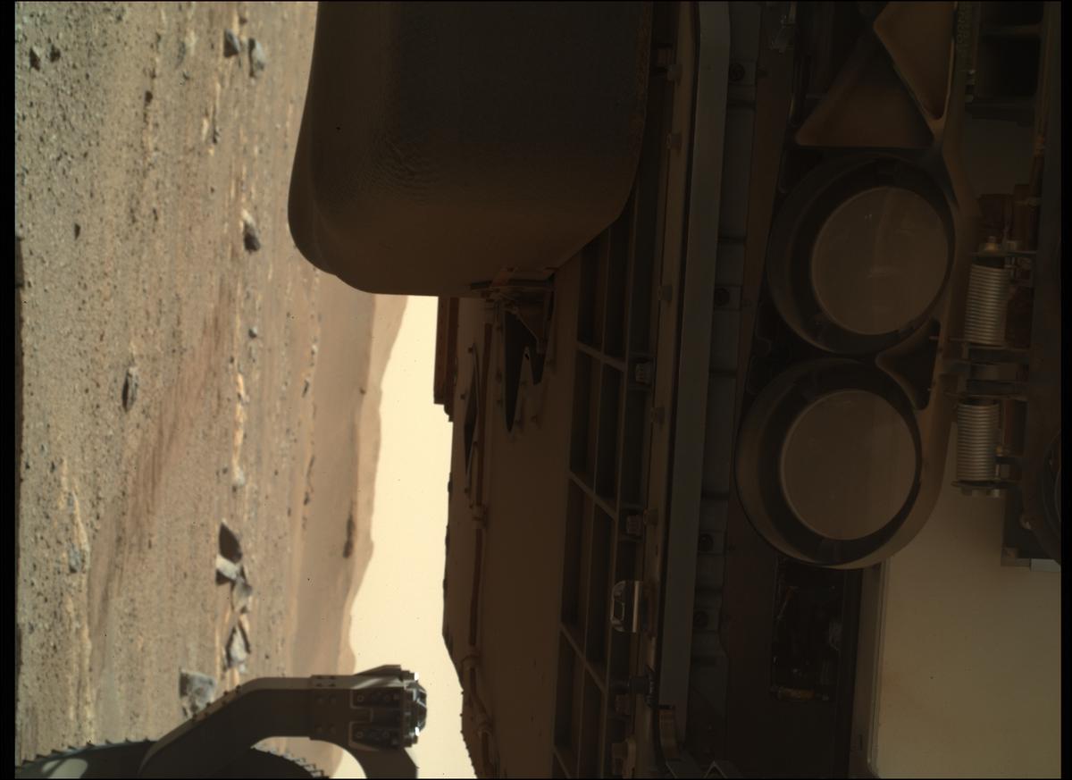 This image was taken by SHERLOC_WATSON onboard NASA's Mars rover Perseverance on Sol 22
