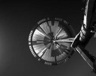 View image taken on Mars, Mars Perseverance Sol 23: Parachute Up-Look Camera B
