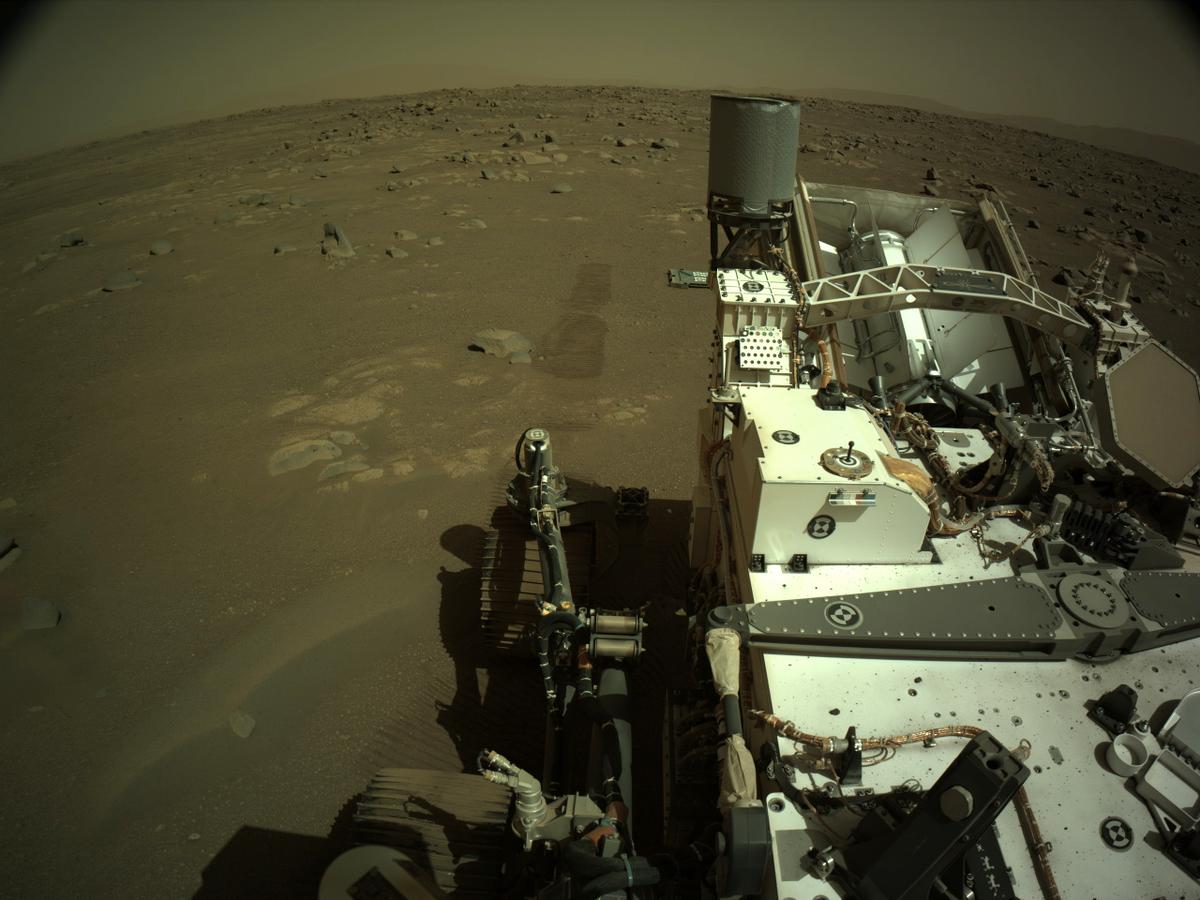 This image was taken by NAVCAM_LEFT onboard NASA's Mars rover Perseverance on Sol 23