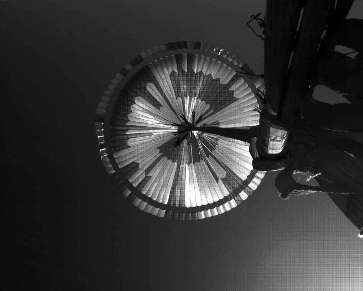 This image was taken by EDL_PUCAM1 onboard NASA's Mars rover Perseverance on Sol 25