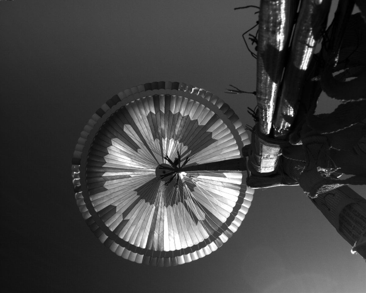 This image was taken by EDL_PUCAM1 onboard NASA's Mars rover Perseverance on Sol 25