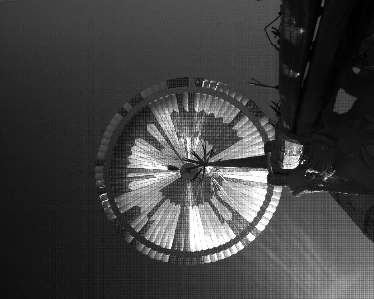 This image was taken by EDL_PUCAM1 onboard NASA's Mars rover Perseverance on Sol 25