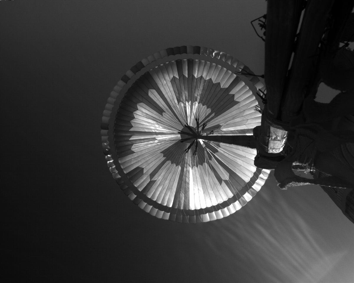 This image was taken by EDL_PUCAM1 onboard NASA's Mars rover Perseverance on Sol 25