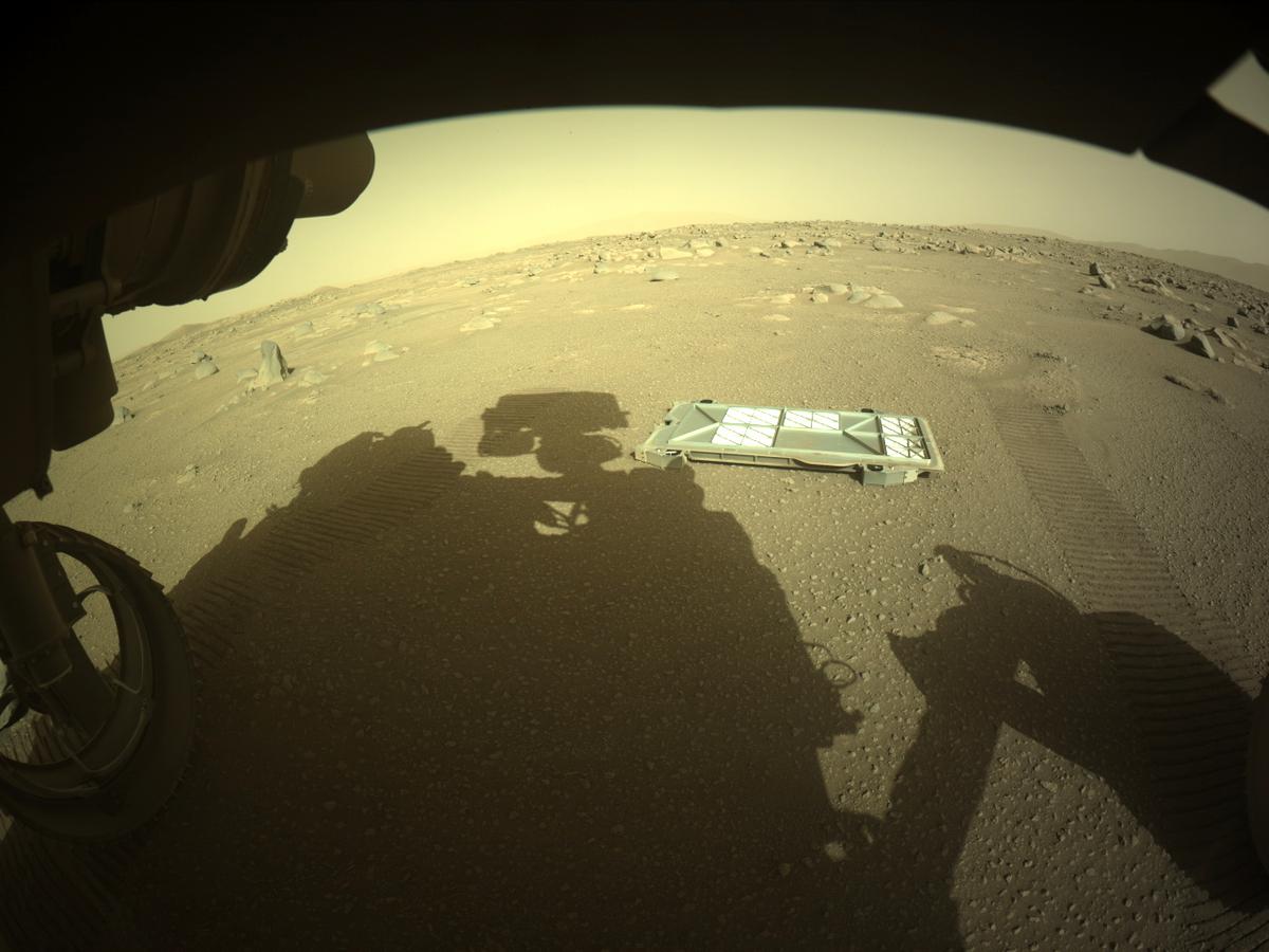 This image was taken by FRONT_HAZCAM_LEFT_A onboard NASA's Mars rover Perseverance on Sol 29