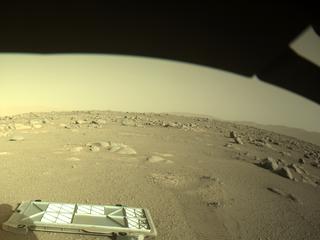 View image taken on Mars, Mars Perseverance Sol 29: Front Left Hazard Avoidance Camera (Hazcam)