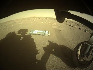 View image taken on Mars, Mars Perseverance Sol 29: Front Right Hazard Avoidance Camera (Hazcam)