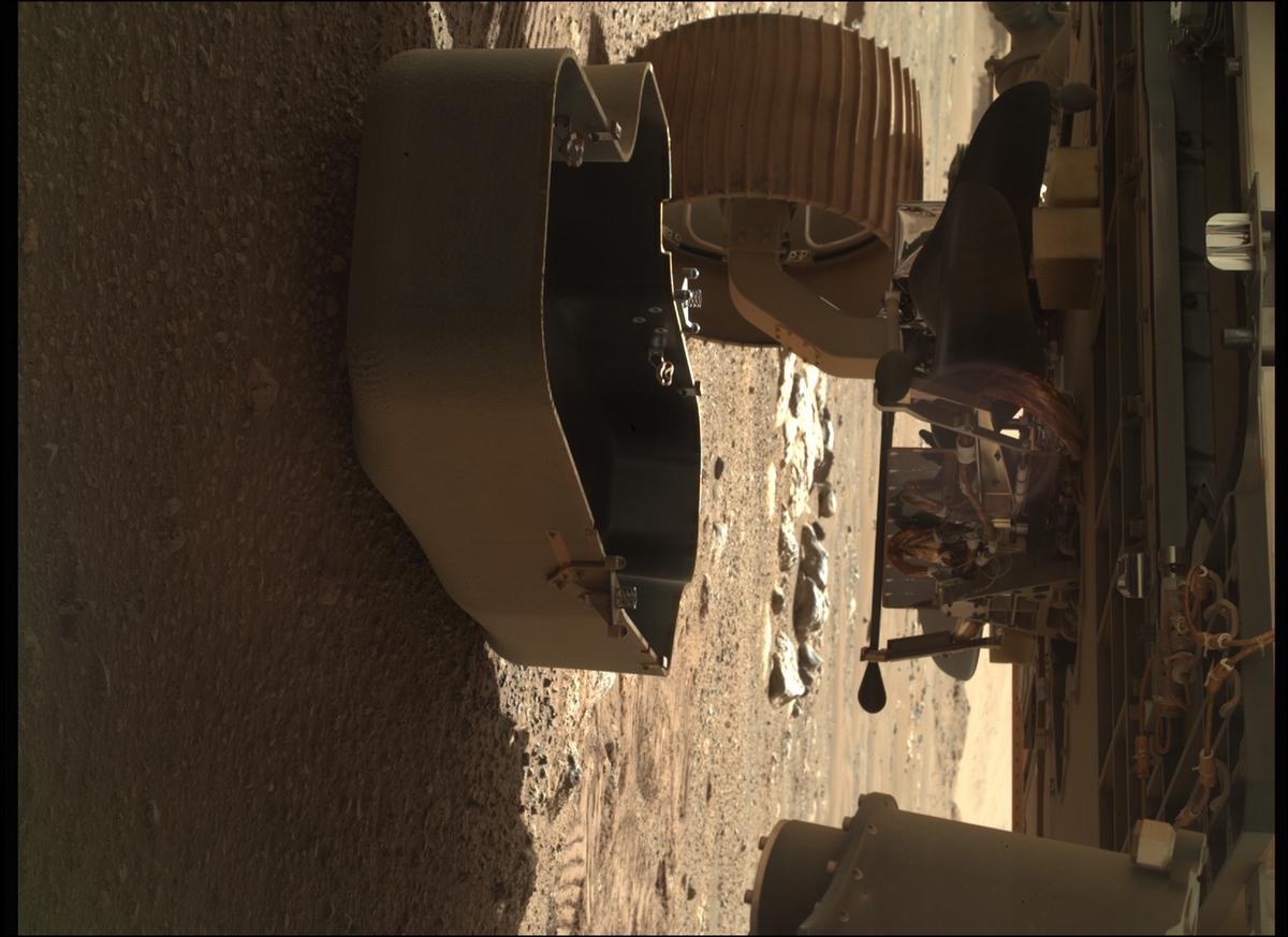 This image was taken by SHERLOC_WATSON onboard NASA's Mars rover Perseverance on Sol 30