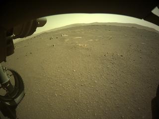 View image taken on Mars, Mars Perseverance Sol 31: Front Left Hazard Avoidance Camera (Hazcam)