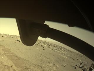 View image taken on Mars, Mars Perseverance Sol 31: Front Right Hazard Avoidance Camera (Hazcam)