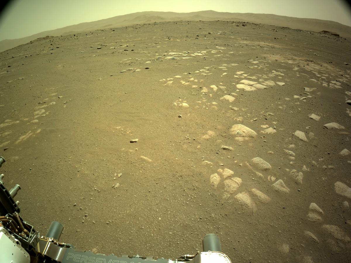 This image was taken by NAVCAM_LEFT onboard NASA's Mars rover Perseverance on Sol 32