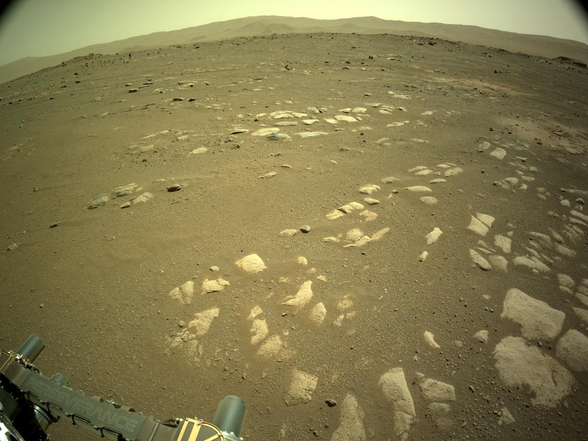 This image was taken by NAVCAM_RIGHT onboard NASA's Mars rover Perseverance on Sol 32