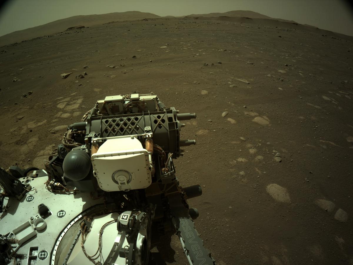 This image was taken by NAVCAM_RIGHT onboard NASA's Mars rover Perseverance on Sol 33