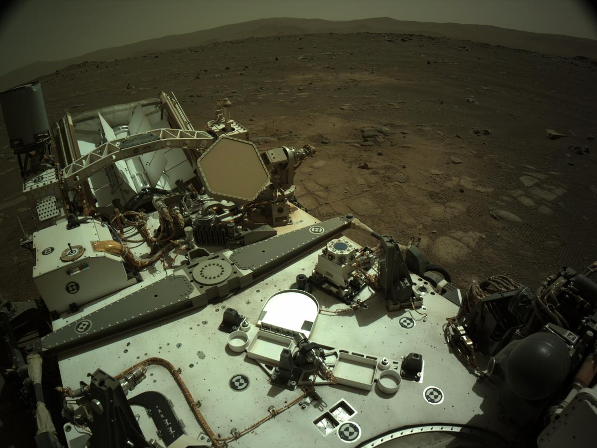 This image was taken by NAVCAM_RIGHT onboard NASA's Mars rover Perseverance on Sol 33