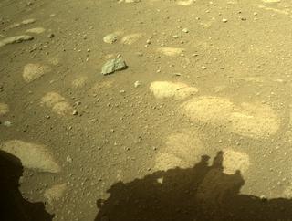 View image taken on Mars, Mars Perseverance Sol 34: Front Right Hazard Avoidance Camera (Hazcam)