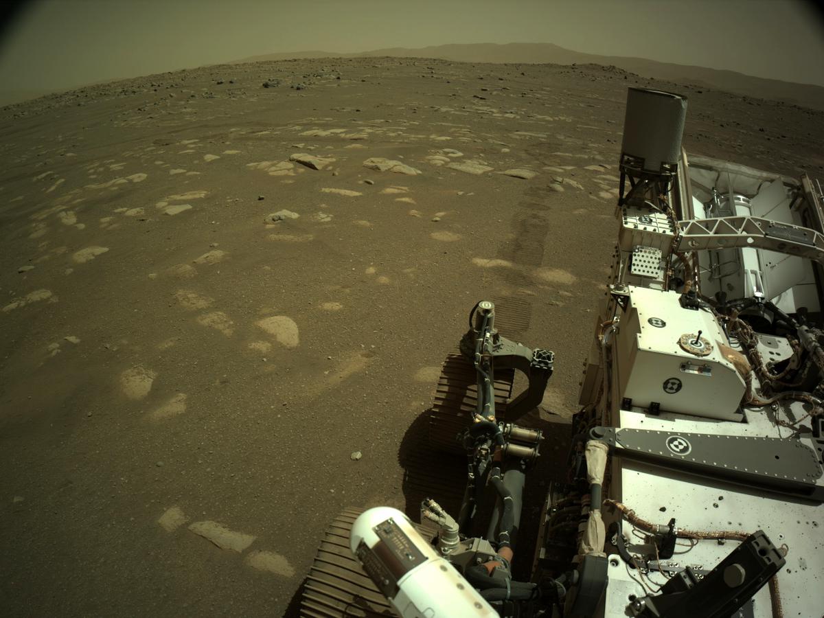 This image was taken by NAVCAM_LEFT onboard NASA's Mars rover Perseverance on Sol 34