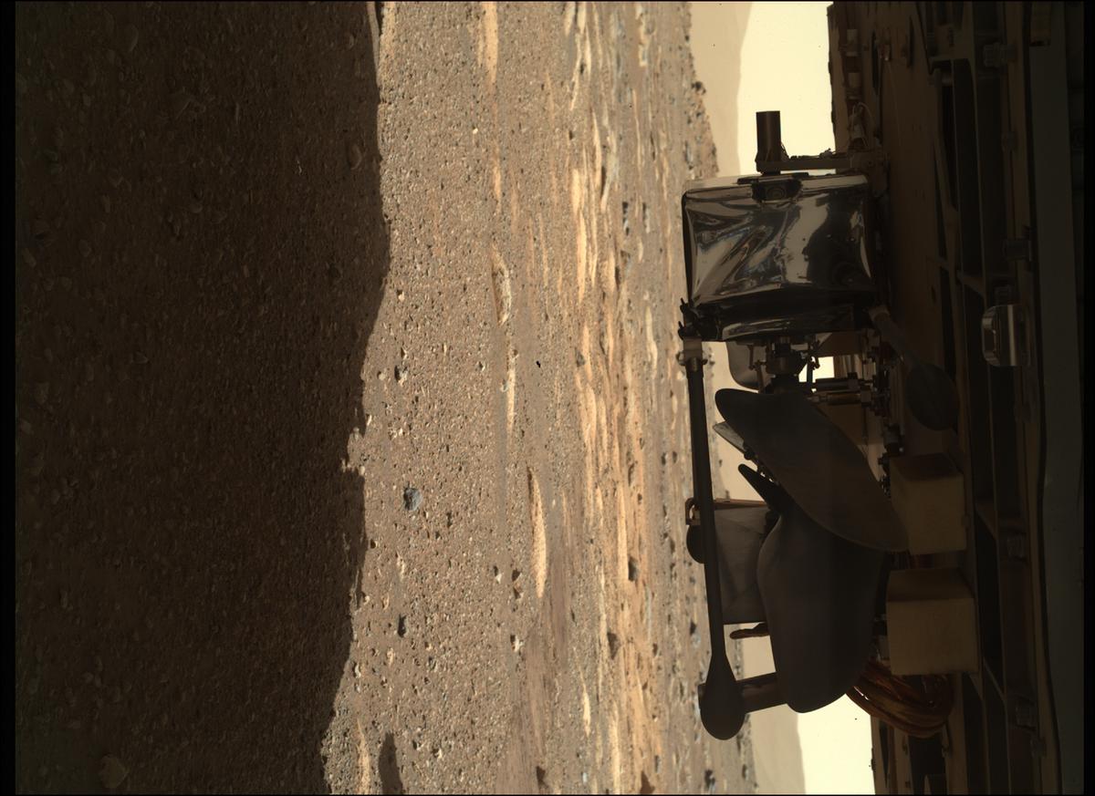 This image was taken by SHERLOC_WATSON onboard NASA's Mars rover Perseverance on Sol 35