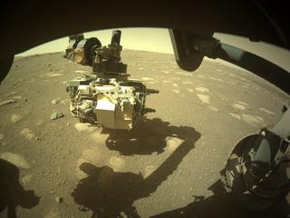 View image taken on Mars, Mars Perseverance Sol 37: Front Right Hazard Avoidance Camera (Hazcam)