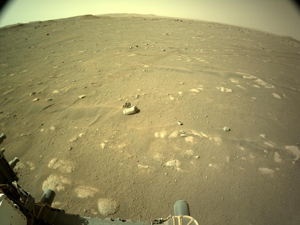 This image was taken by NAVCAM_LEFT onboard NASA's Mars rover Perseverance on Sol 43