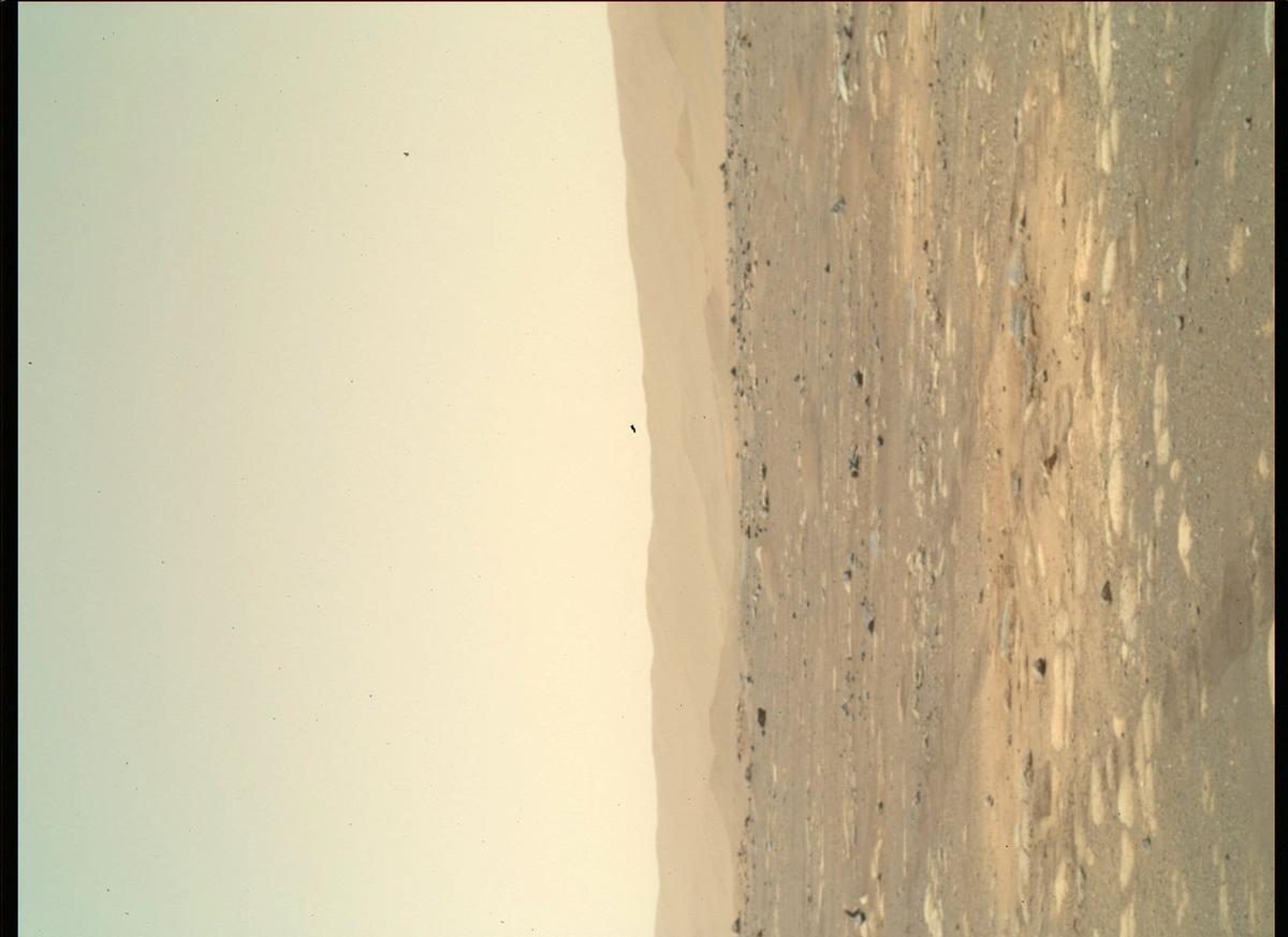 This image was taken by SHERLOC_WATSON onboard NASA's Mars rover Perseverance on Sol 45