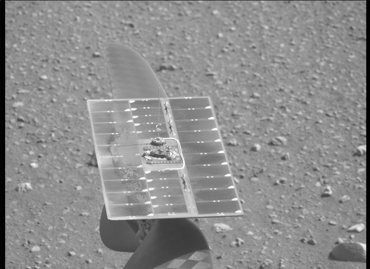 This image was taken by MCZ_LEFT onboard NASA's Mars rover Perseverance on Sol 45