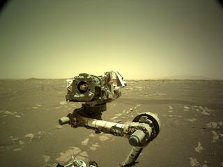 View image taken on Mars, Mars Perseverance Sol 46: Left Navigation Camera (Navcam)