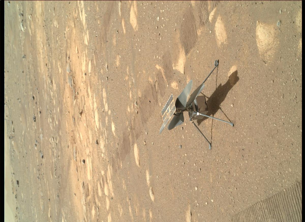 This image was taken by SHERLOC_WATSON onboard NASA's Mars rover Perseverance on Sol 46