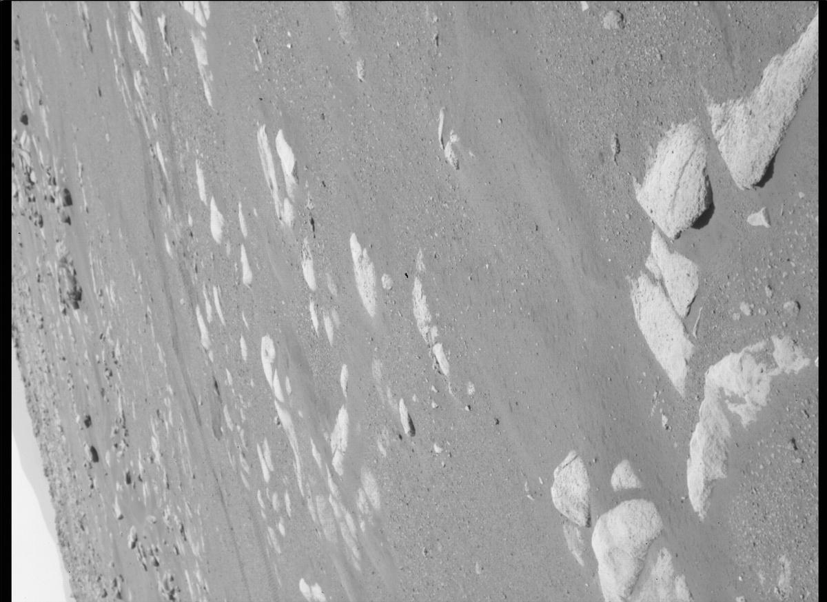 This image was taken by SHERLOC_WATSON onboard NASA's Mars rover Perseverance on Sol 46