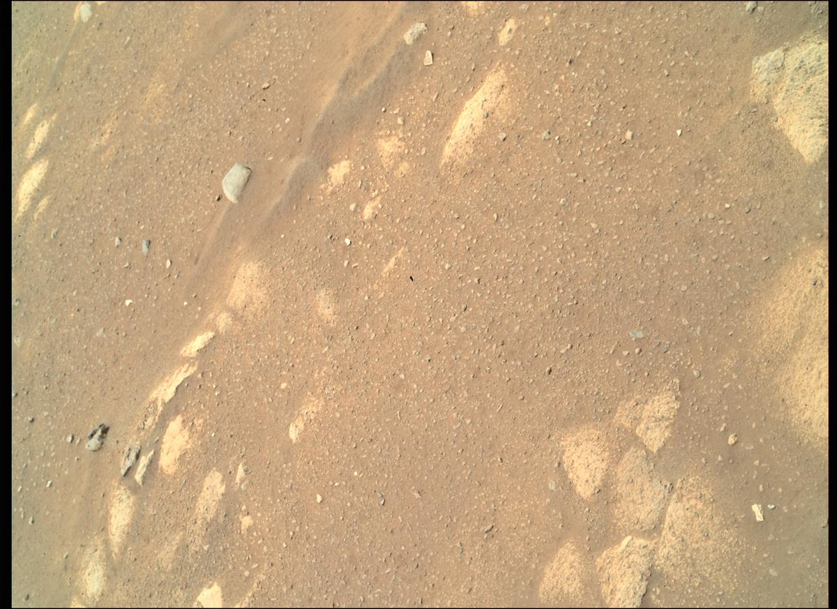This image was taken by SHERLOC_WATSON onboard NASA's Mars rover Perseverance on Sol 46