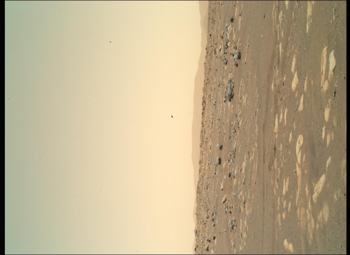 This image was taken by SHERLOC_WATSON onboard NASA's Mars rover Perseverance on Sol 46