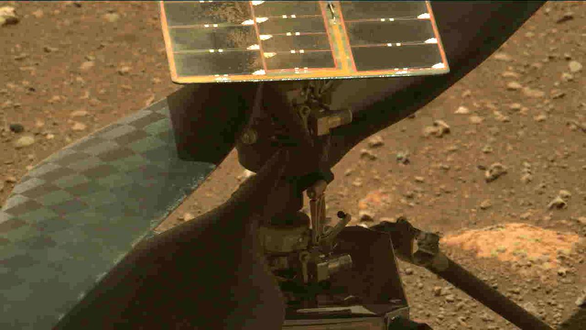 This image was taken by MCZ_LEFT onboard NASA's Mars rover Perseverance on Sol 47
