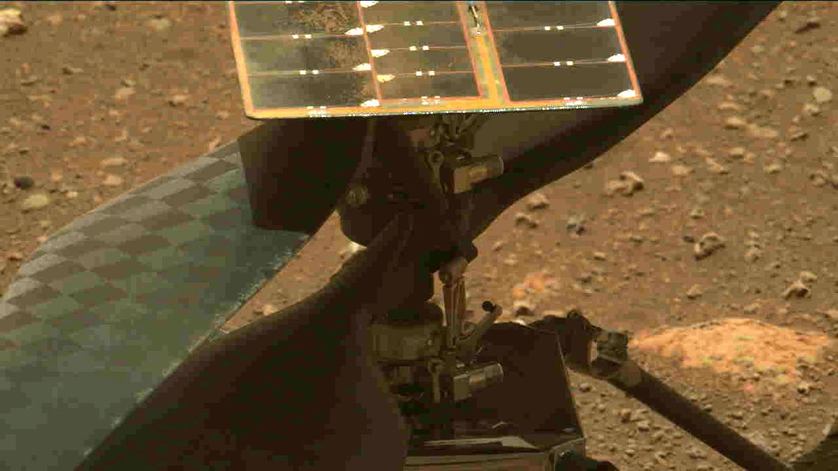 This image was taken by MCZ_LEFT onboard NASA's Mars rover Perseverance on Sol 47
