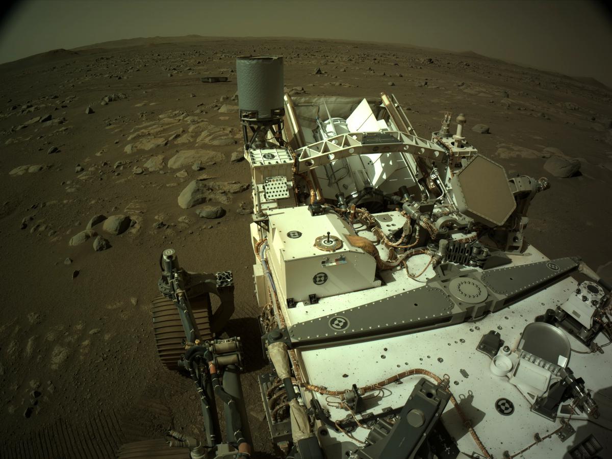 This image was taken by NAVCAM_LEFT onboard NASA's Mars rover Perseverance on Sol 48