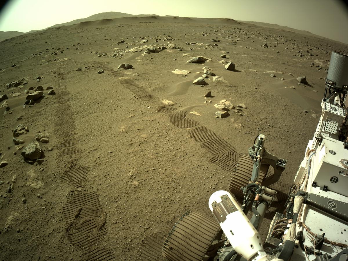 This image was taken by NAVCAM_LEFT onboard NASA's Mars rover Perseverance on Sol 49