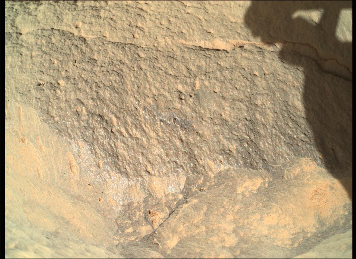 This image was taken by SHERLOC_WATSON onboard NASA's Mars rover Perseverance on Sol 54