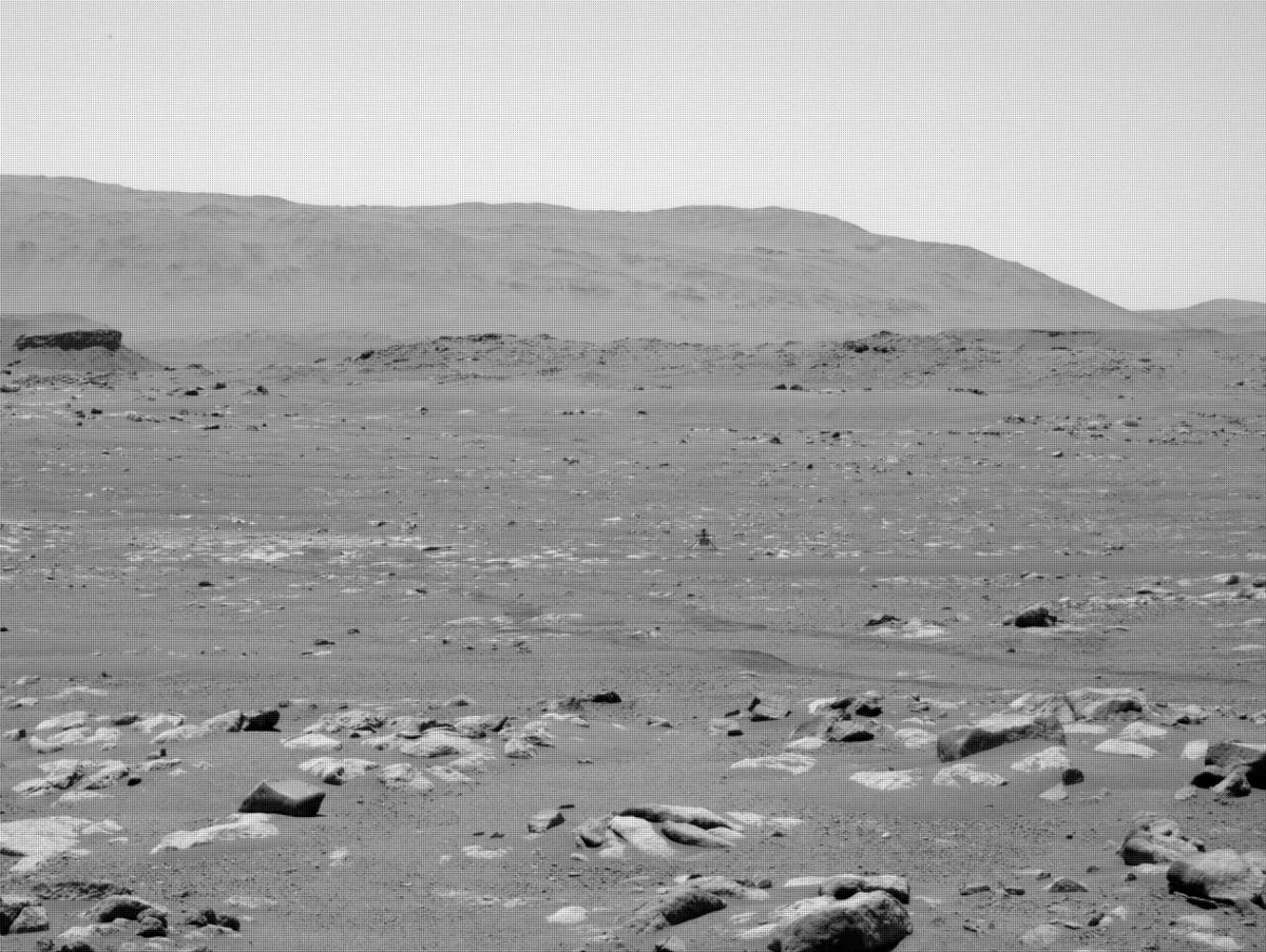 This image was taken by NAVCAM_LEFT onboard NASA's Mars rover Perseverance on Sol 55