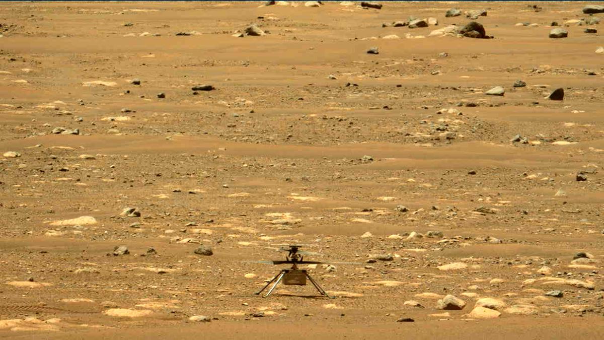 This image was taken by MCZ_LEFT onboard NASA's Mars rover Perseverance on Sol 55