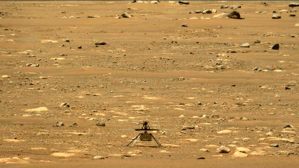 This image was taken by MCZ_LEFT onboard NASA's Mars rover Perseverance on Sol 55