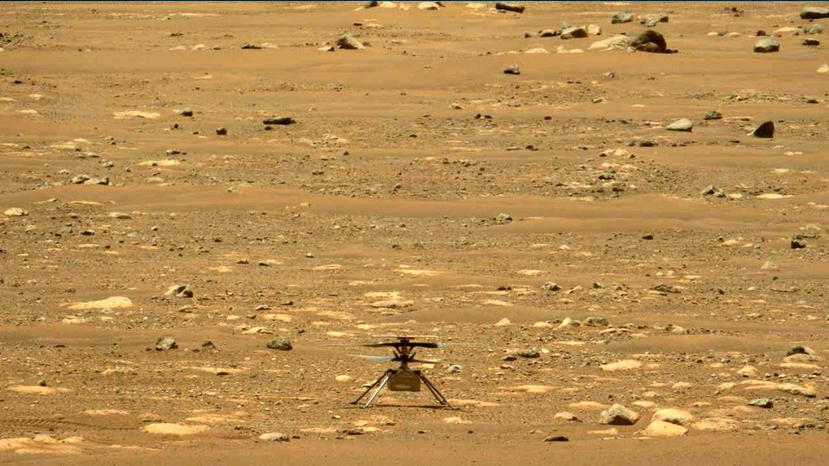 This image was taken by MCZ_LEFT onboard NASA's Mars rover Perseverance on Sol 55