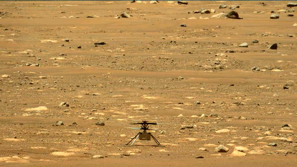 This image was taken by MCZ_LEFT onboard NASA's Mars rover Perseverance on Sol 55