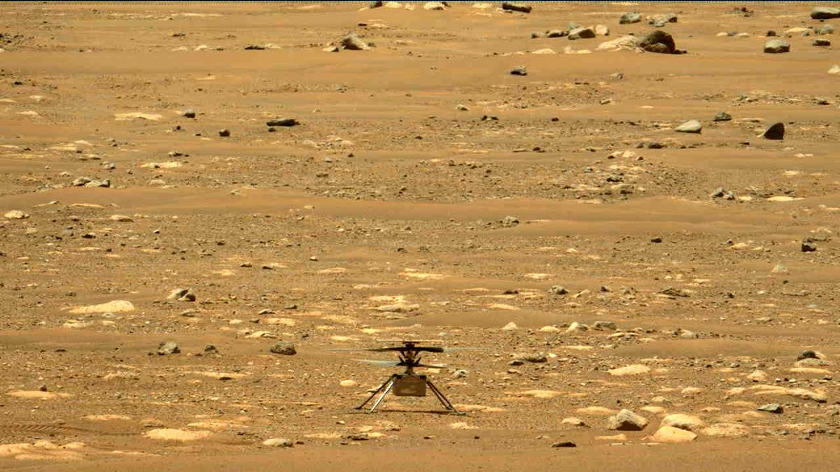 This image was taken by MCZ_LEFT onboard NASA's Mars rover Perseverance on Sol 55