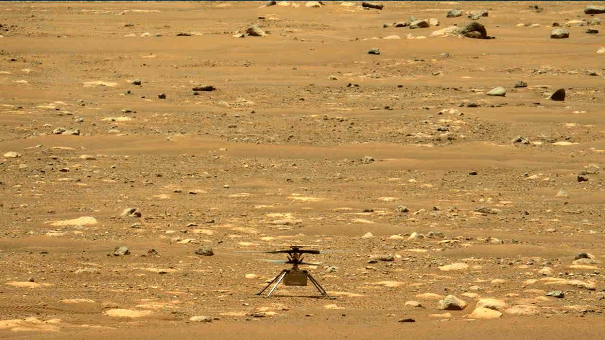 This image was taken by MCZ_LEFT onboard NASA's Mars rover Perseverance on Sol 58